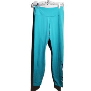 NIKE Dri-FIT Leggings Swoosh Run DD6835-392 Mint Green Woman's Size Medium EUC